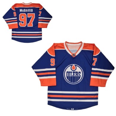 NHL, dres, EDMONTON, OILERS, McDAVID, 97, YTH, detský